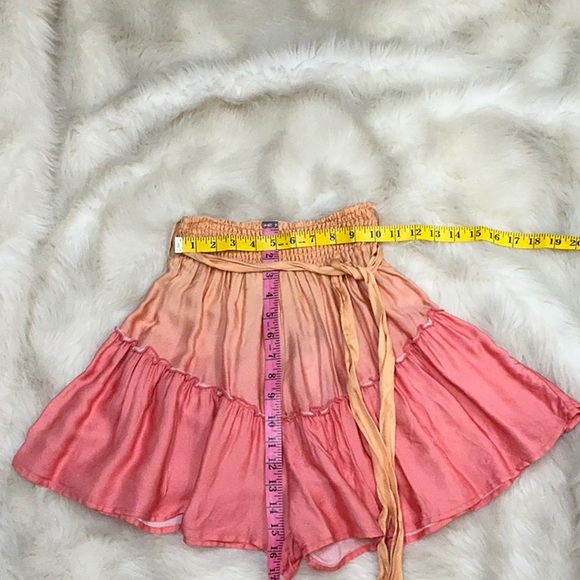 NWT Surf Gypsy Sunset Satin Shorts ONLY- ombré dip dye soft NO TOP INCLUDED - Picture 13 of 16